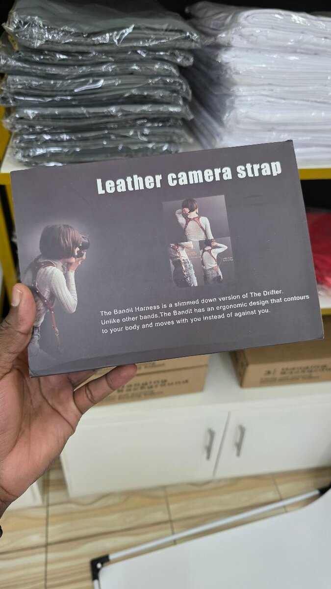 Harnais en cuir pour appareil photo