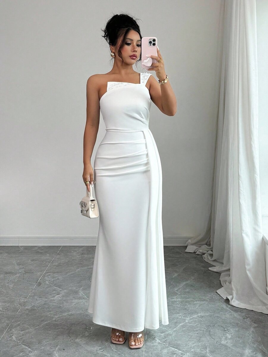 Robe élégante longue imprimée