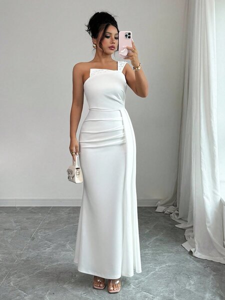 Robe élégante longue imprimée