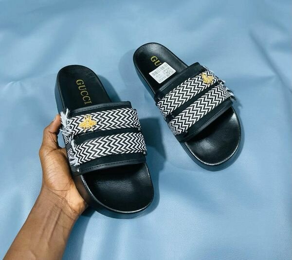 black slippers