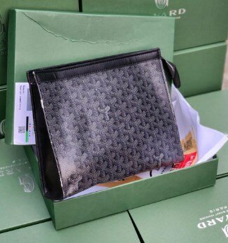 Pochette Homme gris avec imprimé