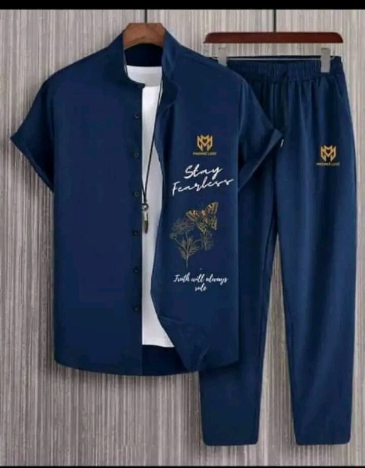 Ensemble décontracté bleu homme