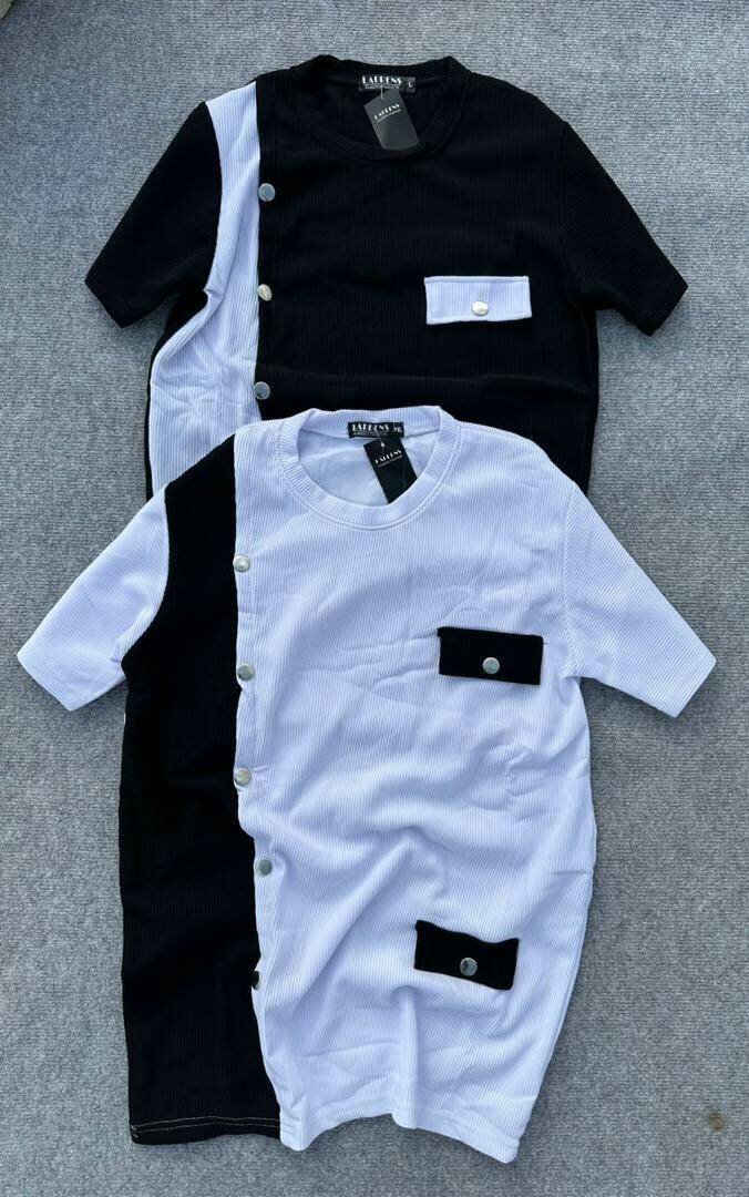 T-shirt unisexe bicolore