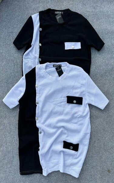 T-shirt unisexe bicolore