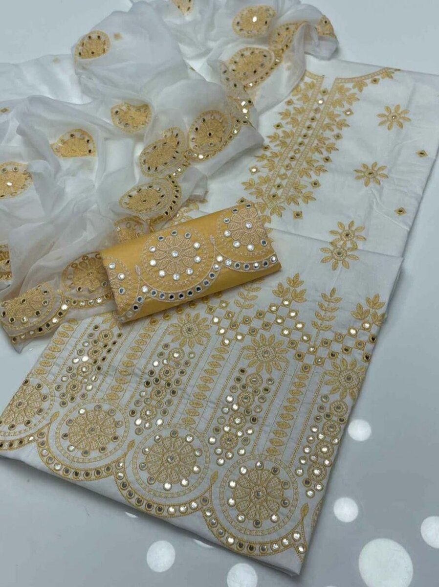 3pc lawn cotton Embroidery suit
