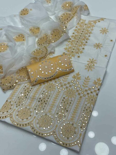 3pc lawn cotton Embroidery suit