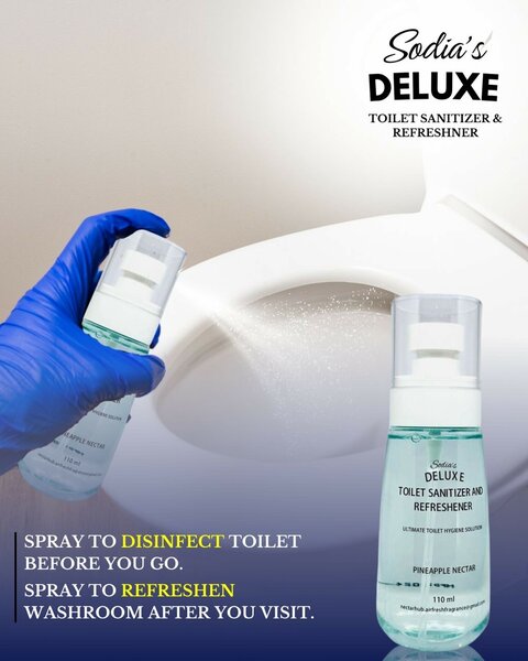 Toilet sanitizer, hand sanitizer and refresher