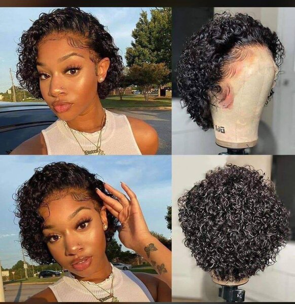 Perruque pixi frontale normal