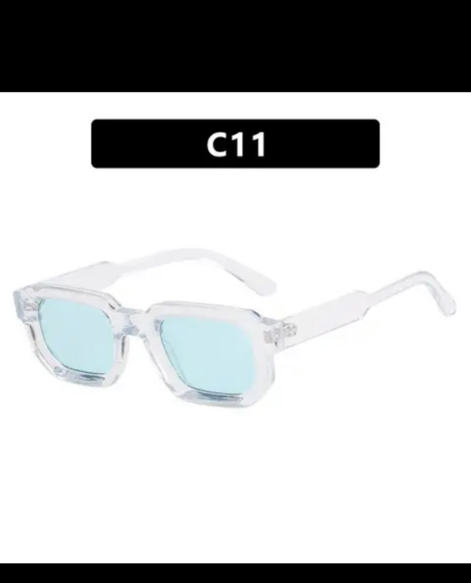 Lunettes carrées transparentes