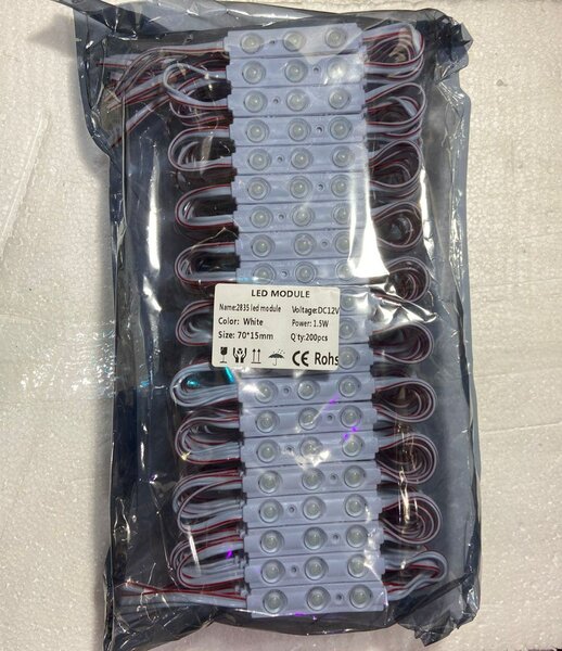 Module LED 1,5w 12V blanc 200p