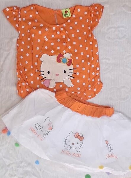 Cute Hello Kitty Dress Set