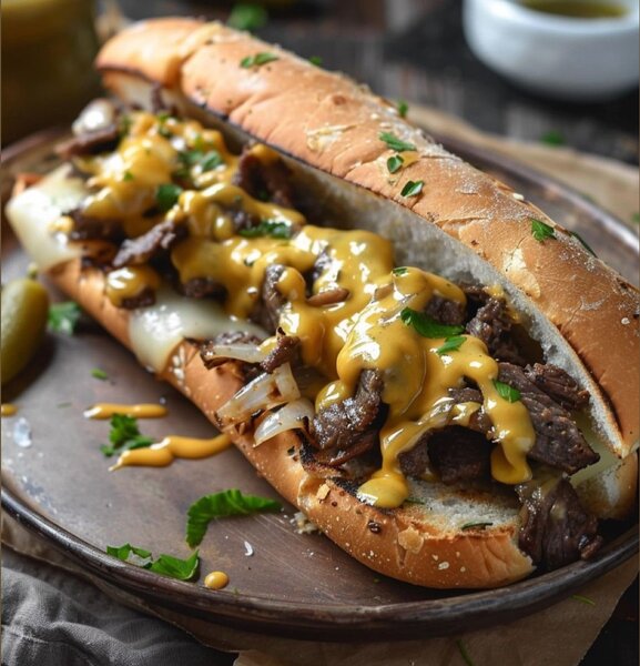 Délicieux sandwich au fromage