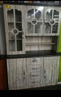 3/4 kitchen unit gray