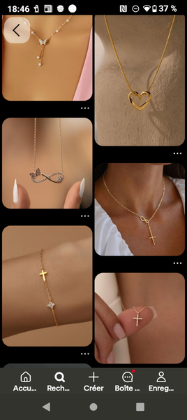 Bijoux élégants en or