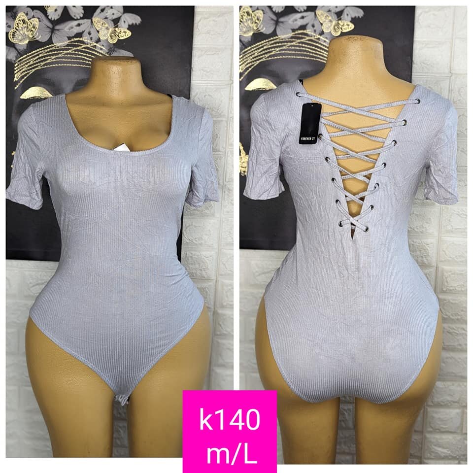 Beautiful and stylish women's bodysuit grey