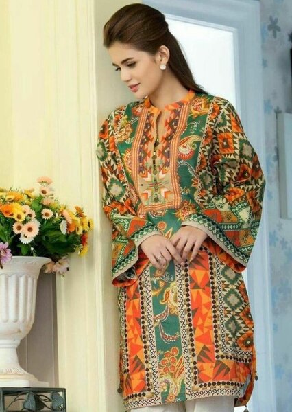 Swiss lawn unstitched women