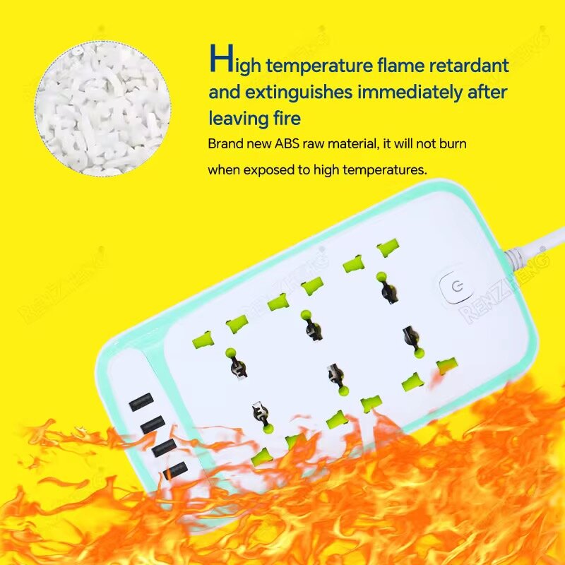 Multiprise 6 Prises 4 USB