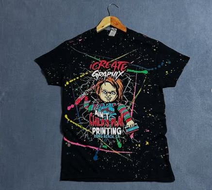 Ain’t children playing color splash t shirt size: S