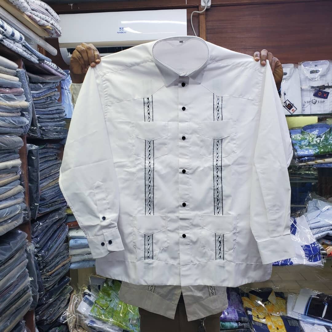 Chemise Cubaine à 4 poches