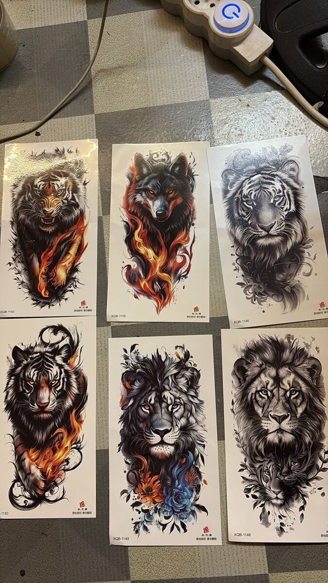 Tatouages Temporaires Animaux Exotiques