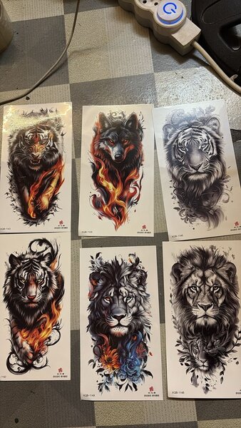 Tatouages Temporaires Animaux Exotiques