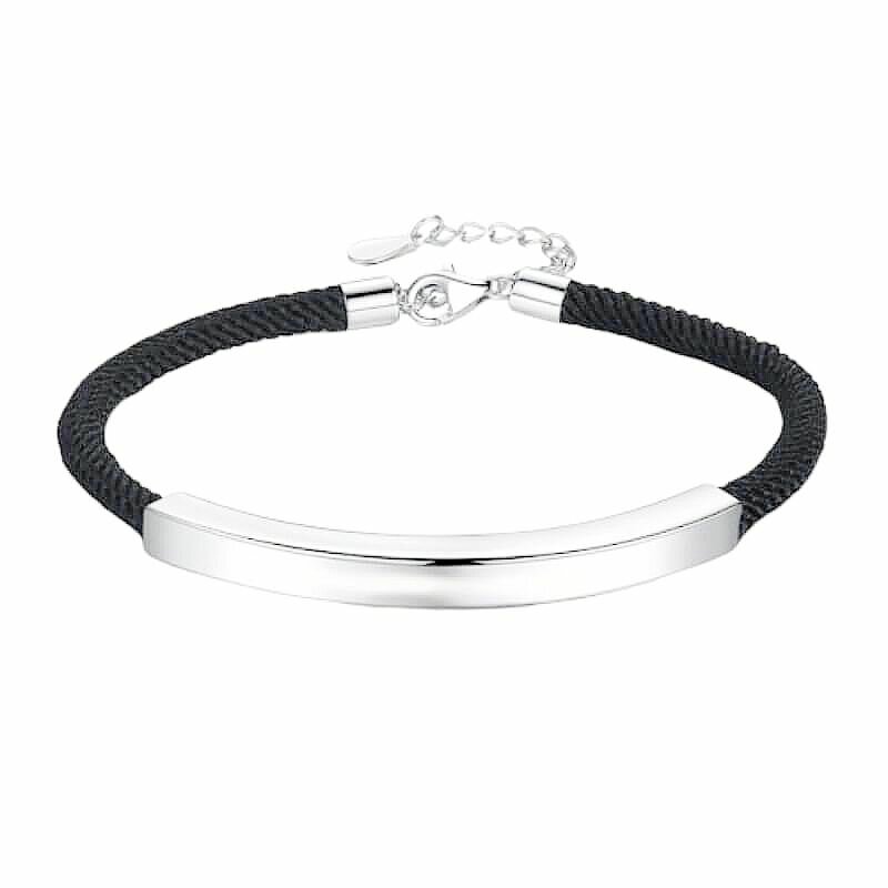 Bracelet en coton , Acier inox