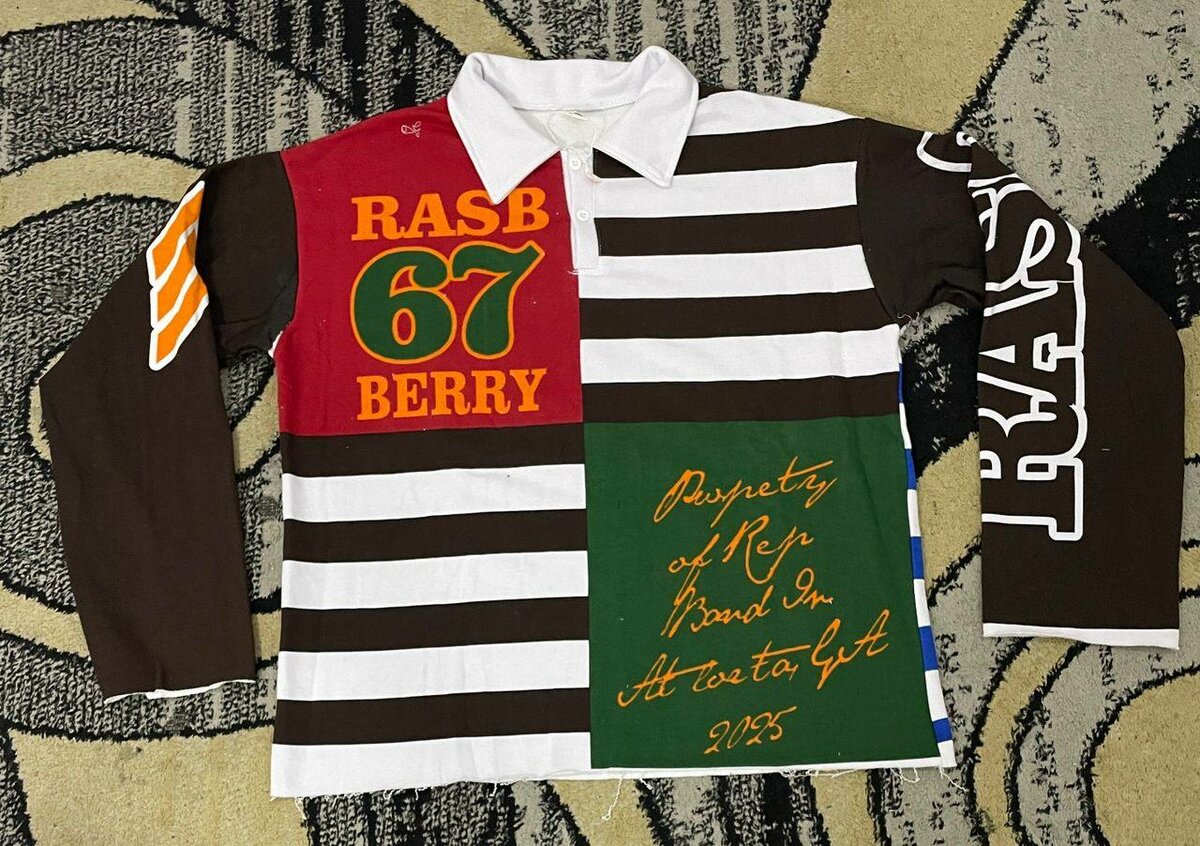 Rugby polo à motifs colorés