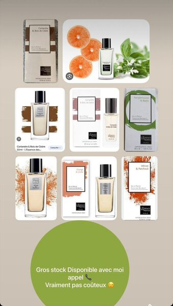 L'essence des notes parfums 50 ml (Homme & Femme)