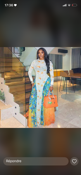 Robe longue élégante femme