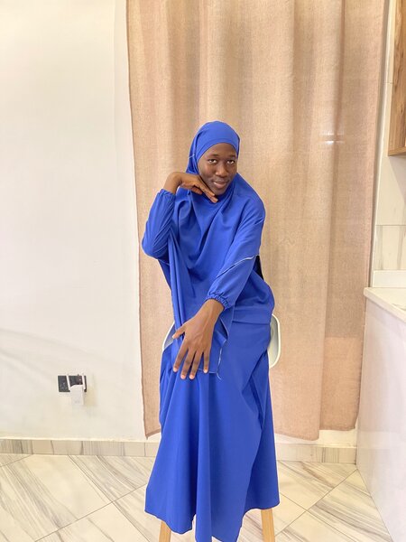Dress and khimar
