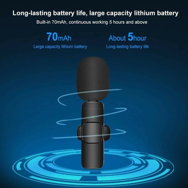 Chargeable lavalier microphone