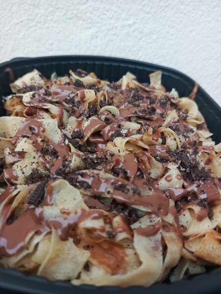 Tagliatelle crêpe Nutella Oreo