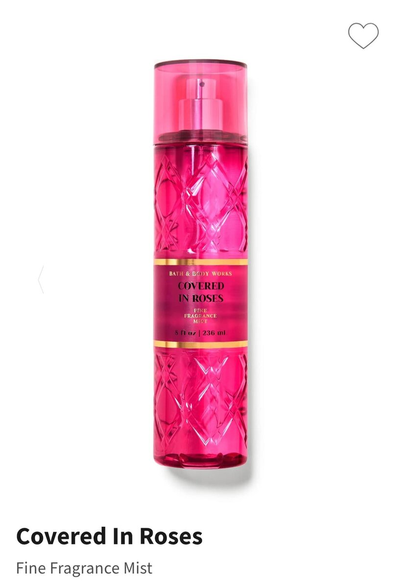 Bath and Body works Covered In Roses