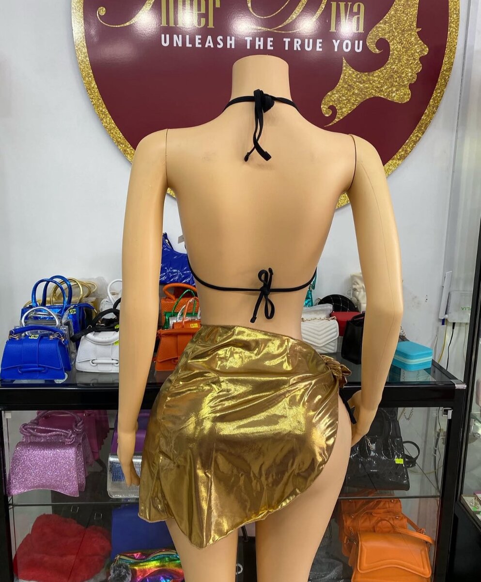 Gold swimming suit