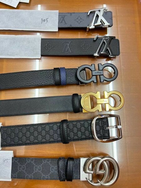 Gucci, Vuitton belts