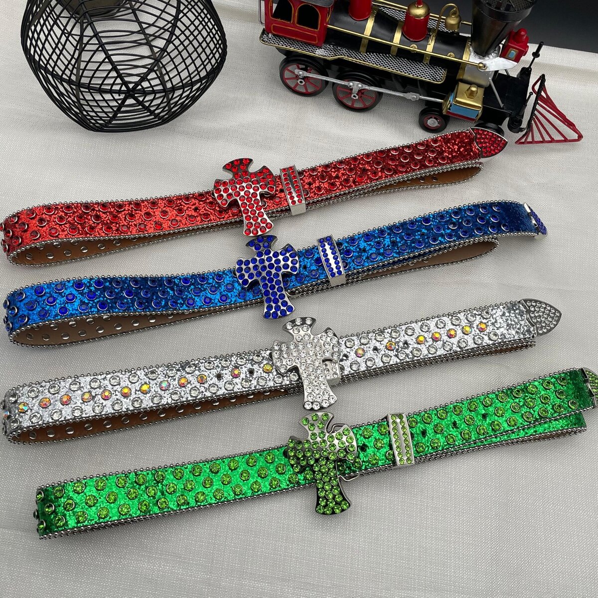 Designer shining belts