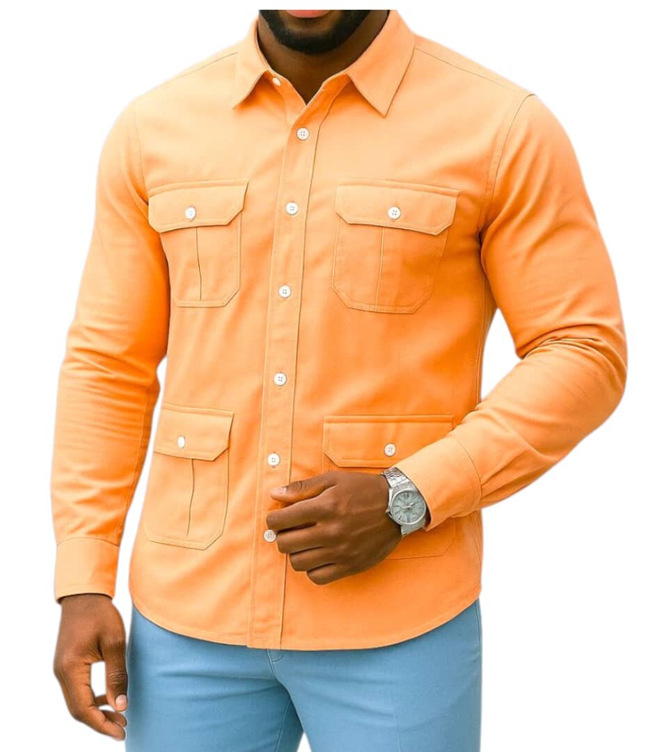 Chemise Décontractée Multipoches Homme