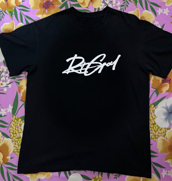 T-shirt noir imprimé