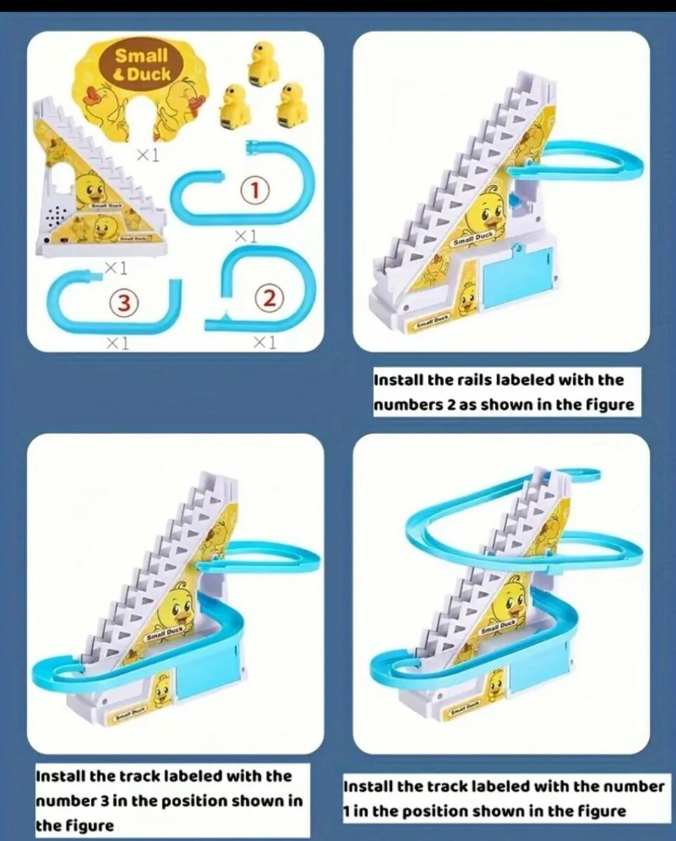Duck Sliding Track Set with Lights and Music