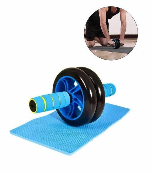 Abdominal Wheel Roller With Knee Pads Fat Burning Equipment