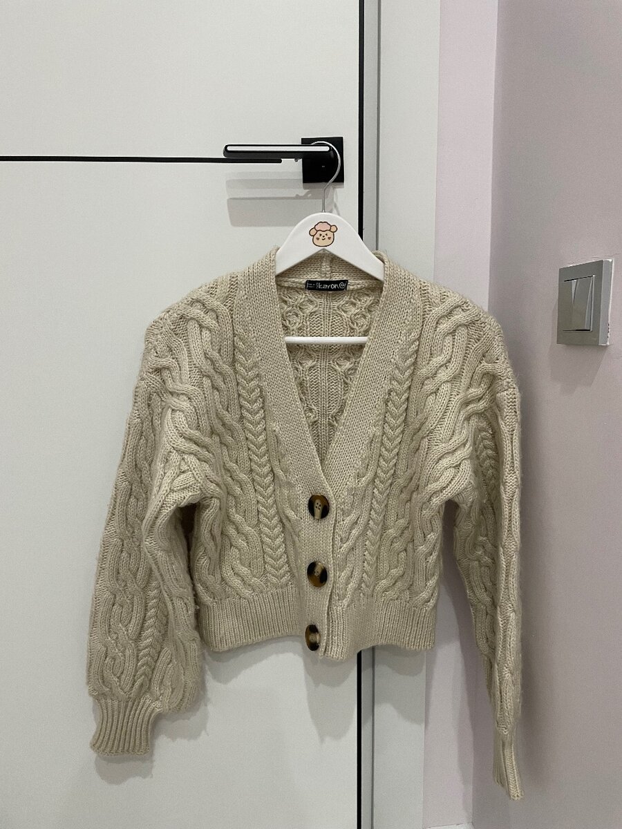 Кардиган укороченная модель