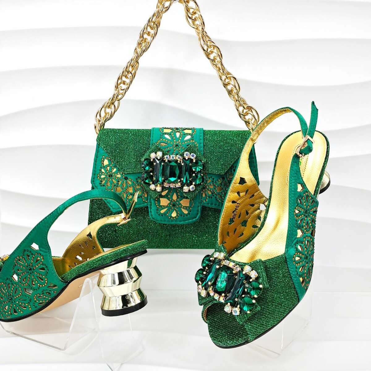 Ensemble Chaussures et Sac Strass