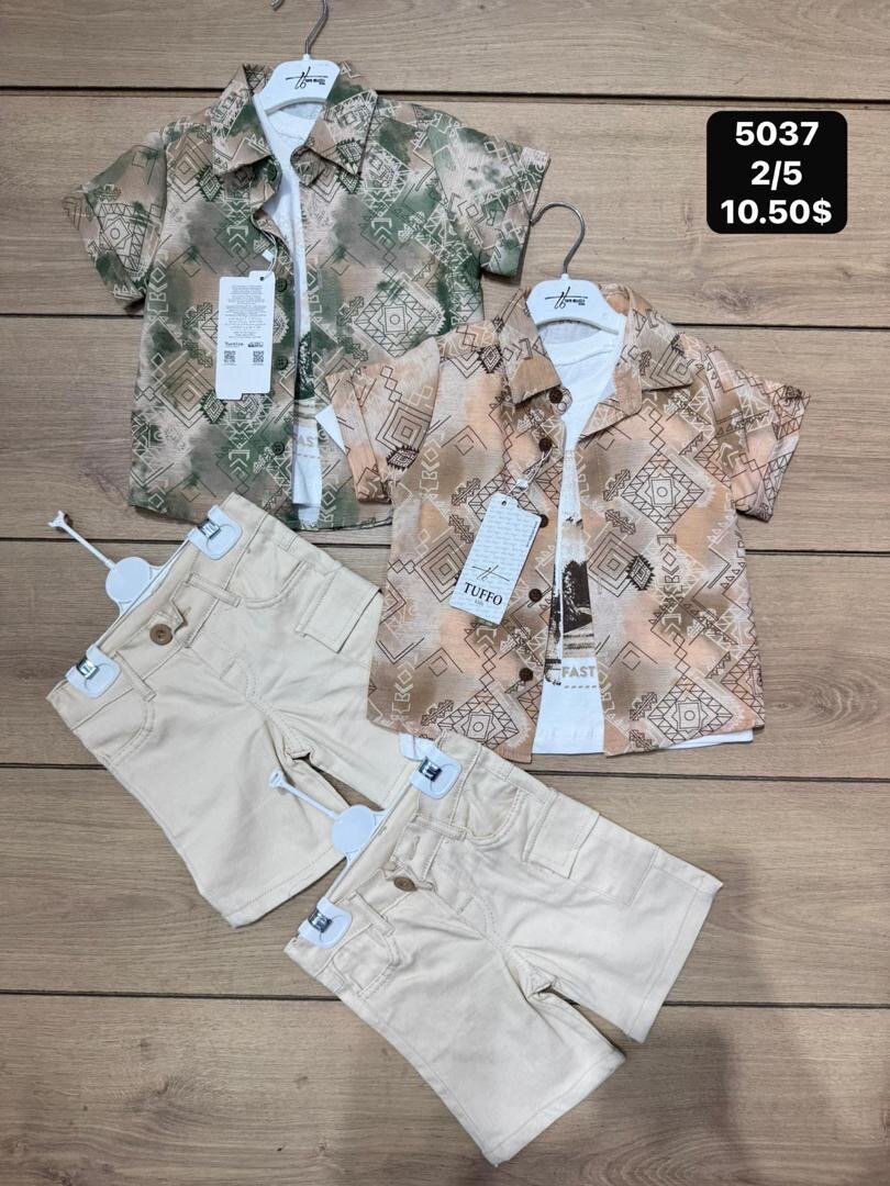 Ensemble Garçon Été Style Bohème