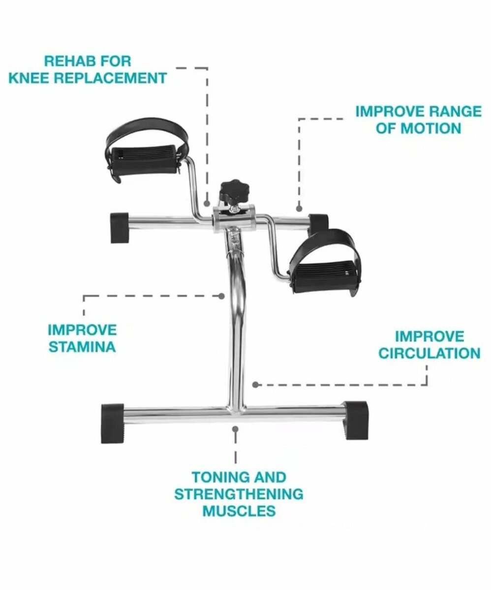 Mini Bike Trainer with Adjustable Resistance & Non-Skid Peda
