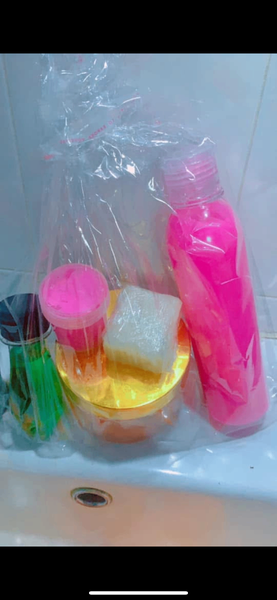 Ensemble de soins de bain coloré