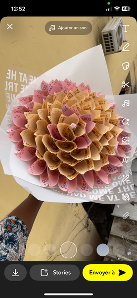 Bouquet de billets original