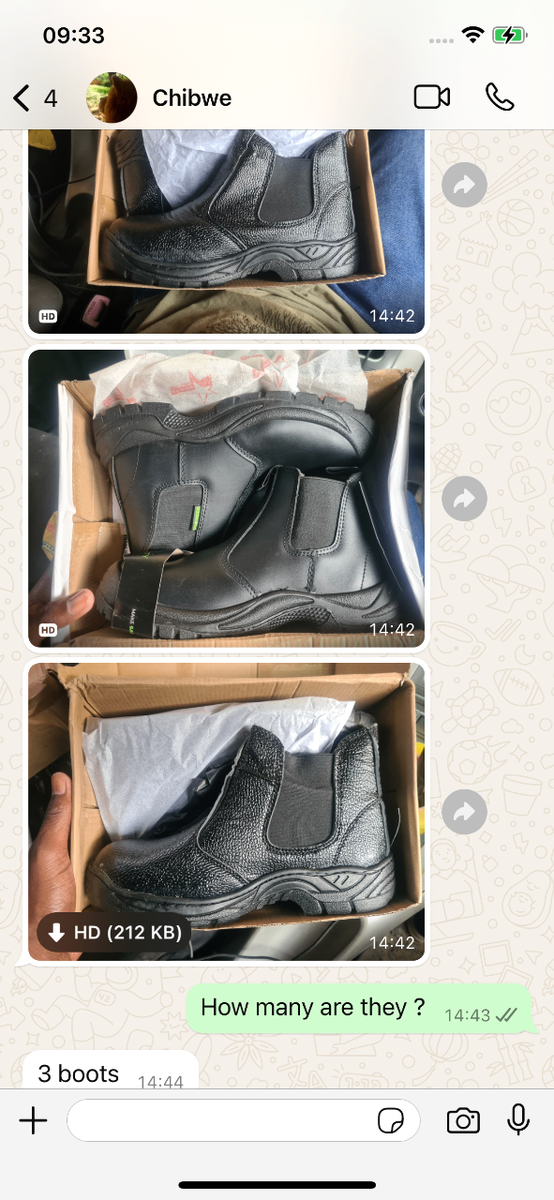 Power land safety boot size 9 available brand new