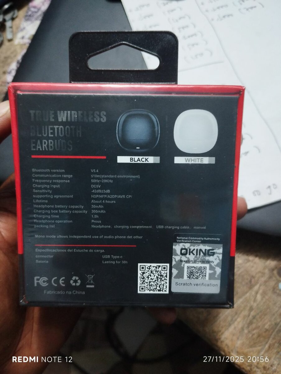 Écouteurs Bluetooth OKING