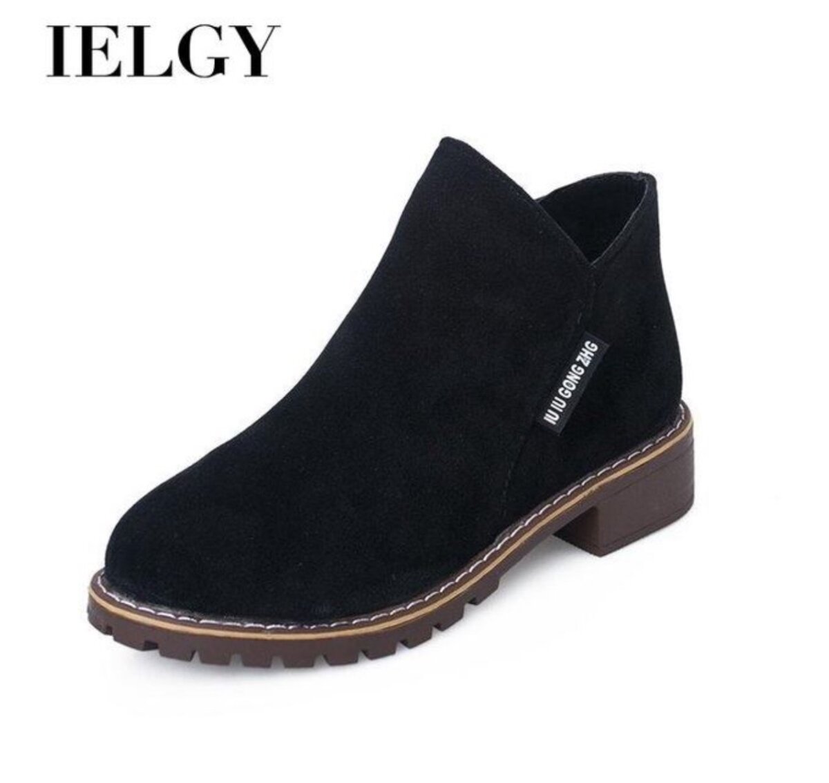 Martin short boots women's fashion matte leather flat bottom