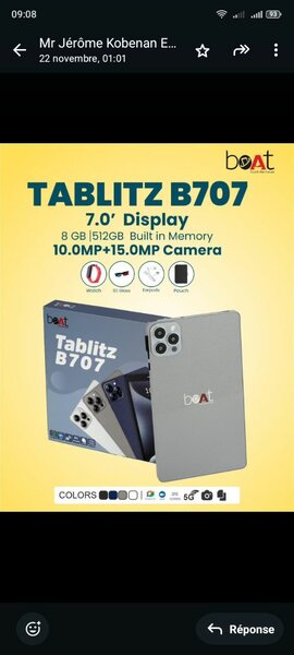 Tablette Tablitz B707 7"